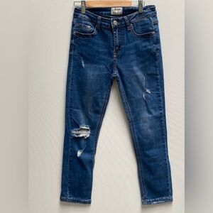 Acne studios distressed cropped jeans size 27